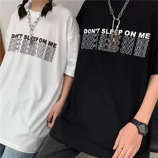 Áo thun tay lỡ Don't Sleep On Me, JACKLANE, Áo phông  Unisex Jack Lane nam nữ dáng rộng họa tiết chữ
