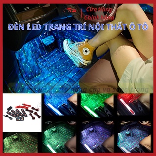 Đèn Led Gầm Ghế Ô Tô chiếu sao cắm cổng USB - Có điều khiển tùy chỉnh màu sắc, nháy theo nhạc