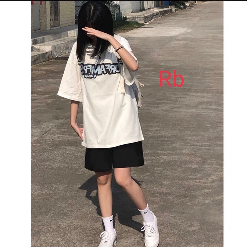 Set bộ đồ nữ,Set bộ áo phông kèm quần đùi dáng thể thao cá tính mặc ở nhà đi chơi đẹp