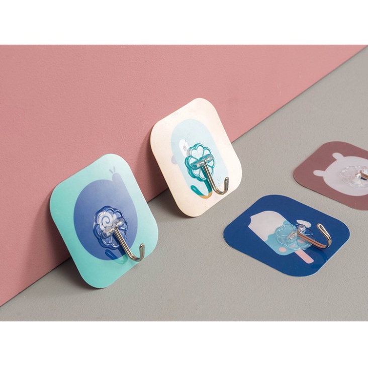 Móc dán tường treo đồ chịu lực. Mẫu Hoạt Hình Dễ Thương