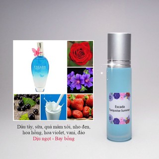 Tinh dầu nước hoa pháp turquoise summer dạng lăn 10ml