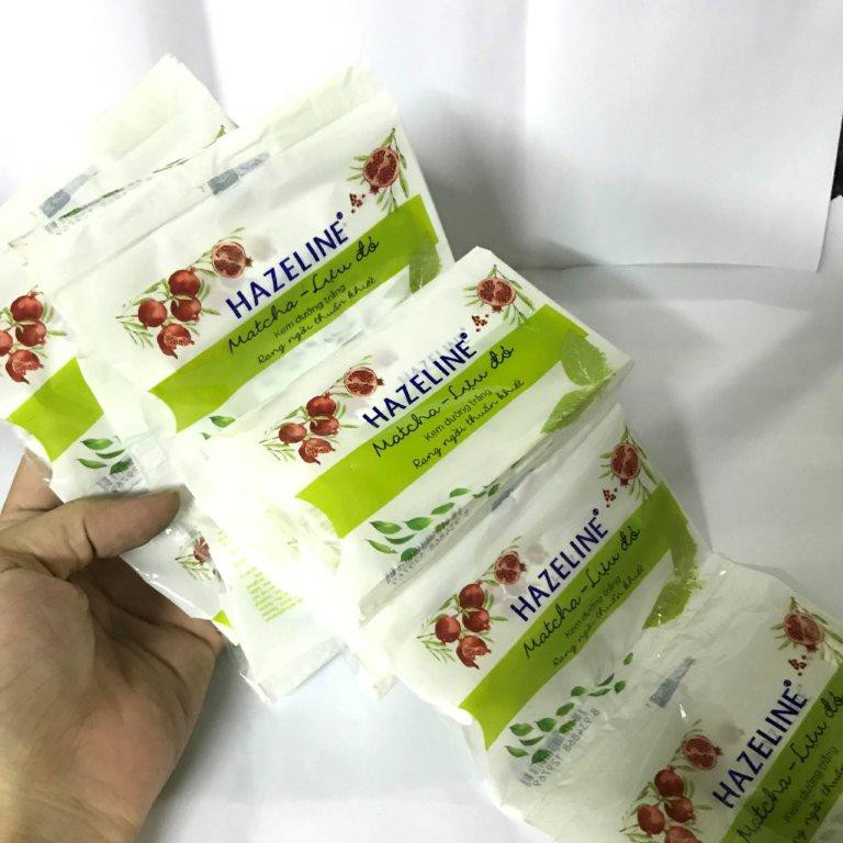 24 gói kem dưỡng trắng Hazeline Matcha Lựu Đỏ