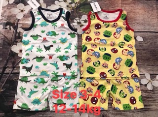 Bộ Sát Nách Bé Trai ( sale 100k 3 bộ )