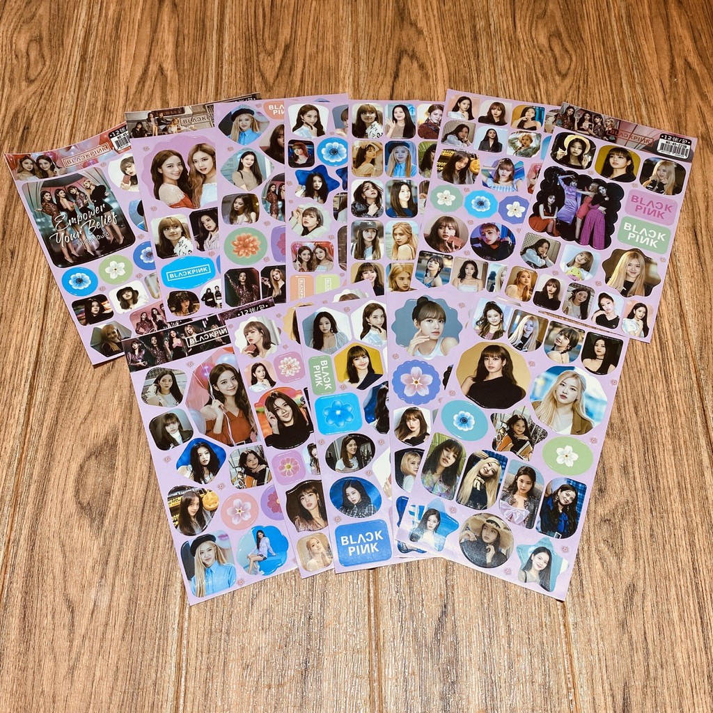 (Lẻ tấm) Ảnh dán Sticker Blackpink in hình idols quà tặng trang trí dễ thương