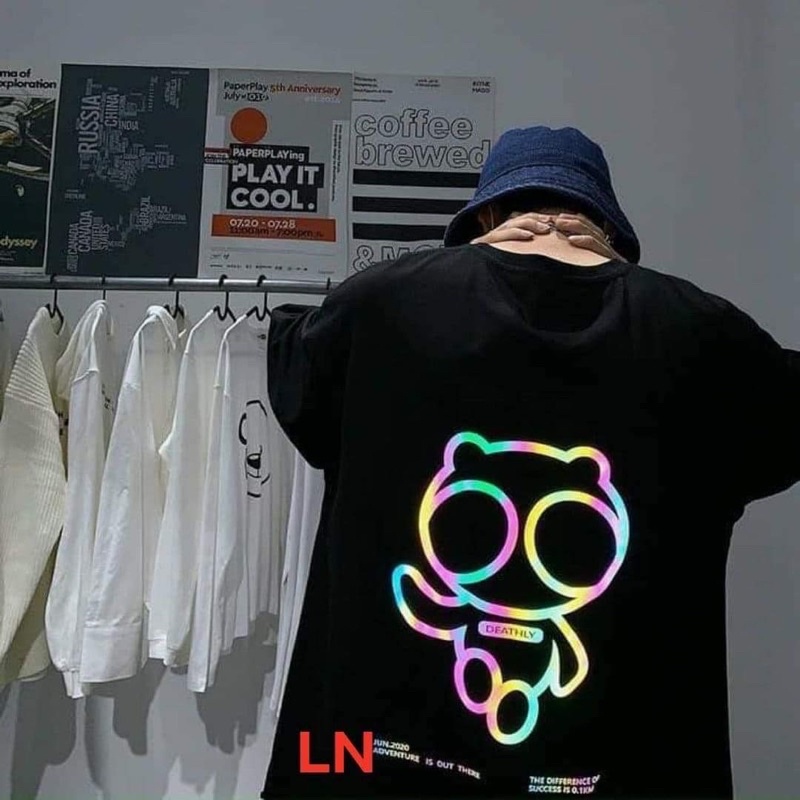 Áo phông thỏ mắt to phản quang 7m DA6