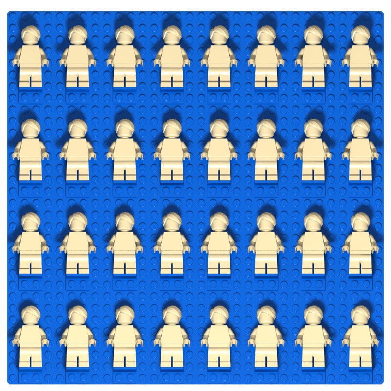 Bảng Gắn Nhân Vật Lego Treo Tường Size 32 - NABON STORE