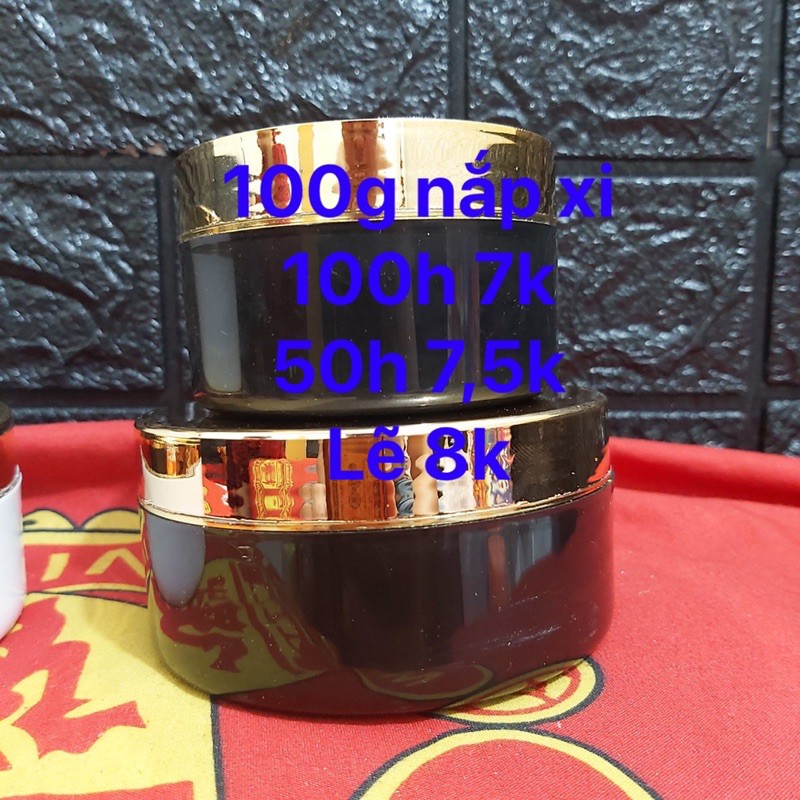 Hủ đựng kem nắp xi 100g