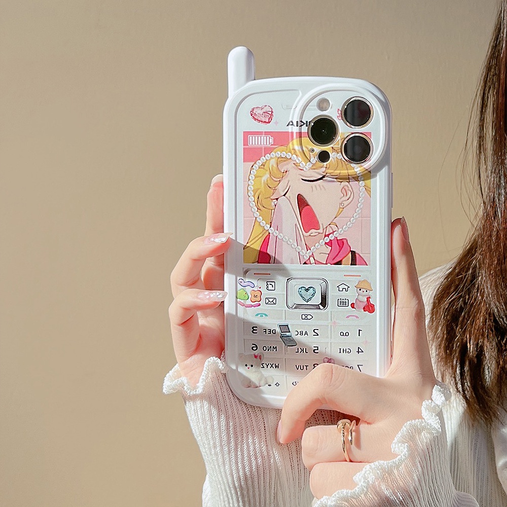 Ốp lưng Iphone Đen hình điện thoại Nokia có ăng ten dành cho Iphone 11/12/13/14/plus/pro/promax