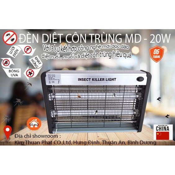 ĐÈN DIỆT CÔN TRÙNG CÔNG NGHIỆP MD-20w