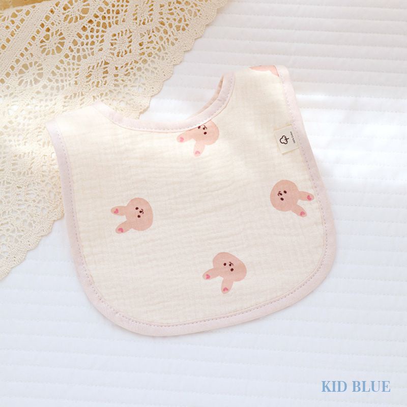 Yếm Ăn Hình Chữ U 6 Lớp Bằng Vải Cotton Phong Cách Mới Cho Bé Sơ Sinh