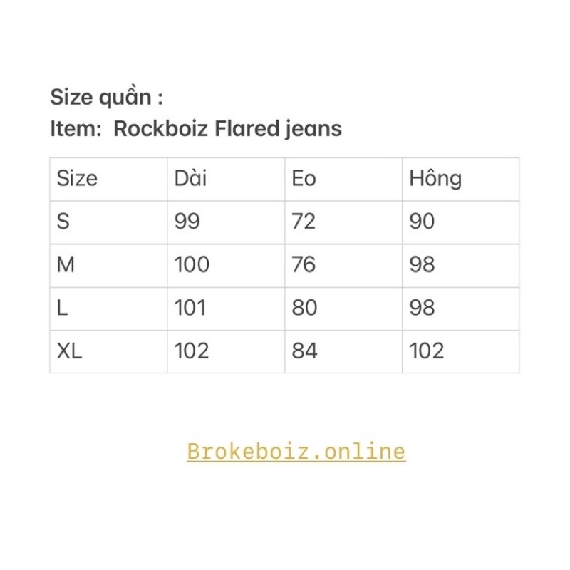 Quần Rockboiz ống loe chi tiết rách phía sau Brokeboiz