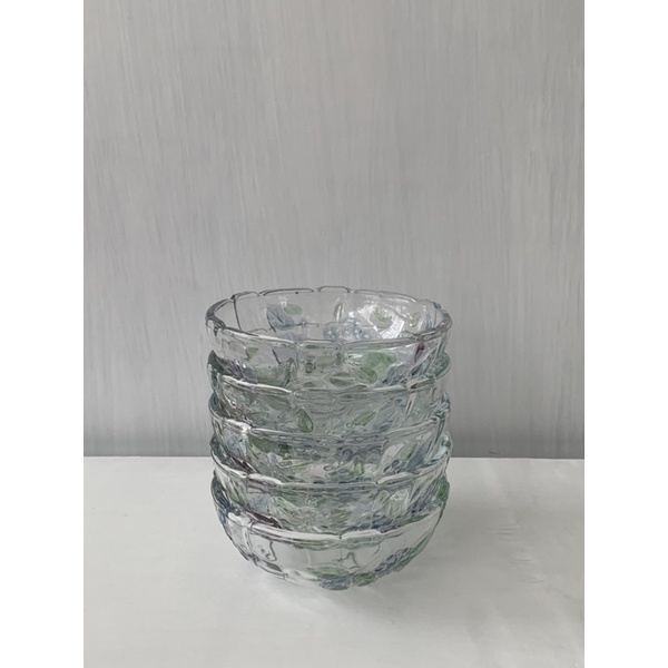 Chén thuỷ tinh hoa - 13x5,5x6cm