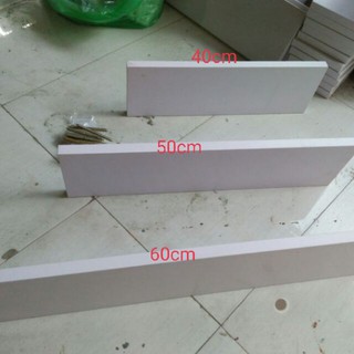 Combo 3 thanh gỗ trang trí, kệ gỗ treo tường, kệ dấu chân kt 40,50,60cm × 15cm