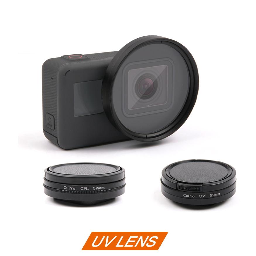 Kính lọc UV/CPL 52mm dành cho máy quay GoPro Hero 5 6 7 kèm nắp đậy ống kính