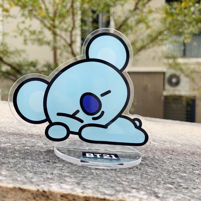 Standee BTS BT21 Tata Cooky Shooky Koya Chimmy Mang RJ (tượng mica)