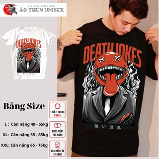 Áo thun phông tay lỡ unisex form rộng dành cho nam nữ KAKISHOP , in hình DEATH JOKES kiểu ULZZANG - KAKI 21