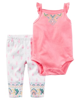 Bộ bodysuit và quần Carter