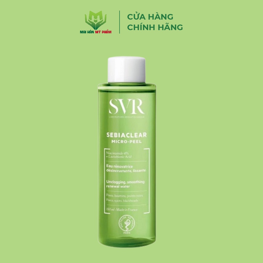 Nước cân bằng cho Da Dầu Mụn SVR Sebiaclear Micro Peel 150ml