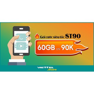 Sim 4G Viettel ST90 60Gb/tháng - Gọi 690đ/phút