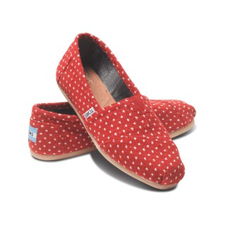 Giày Toms chấm bi đỏ