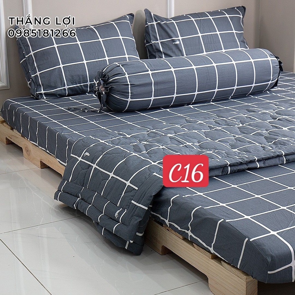 Ga giường Cotton 100% Thắng Lợi chính hãng IN LOGO THẮNG LỢI, không xù lông, không phai màu, (nệm &lt; 14p)