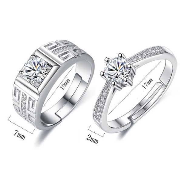 Nhẫn cặp nạm đá zircon BHN90
