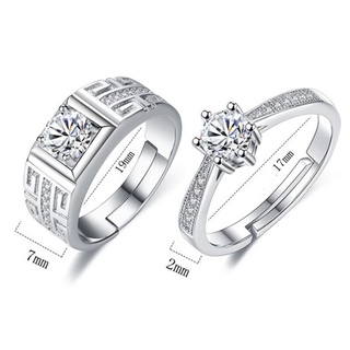 Tặng hộp Nhẫn cặp nạm đá zircon BHN90