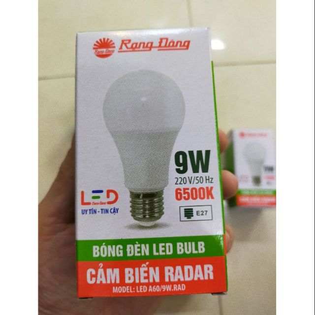 Led bulb cảm biến 9w rạng đông,bóng đèn cảm biến chuyển động