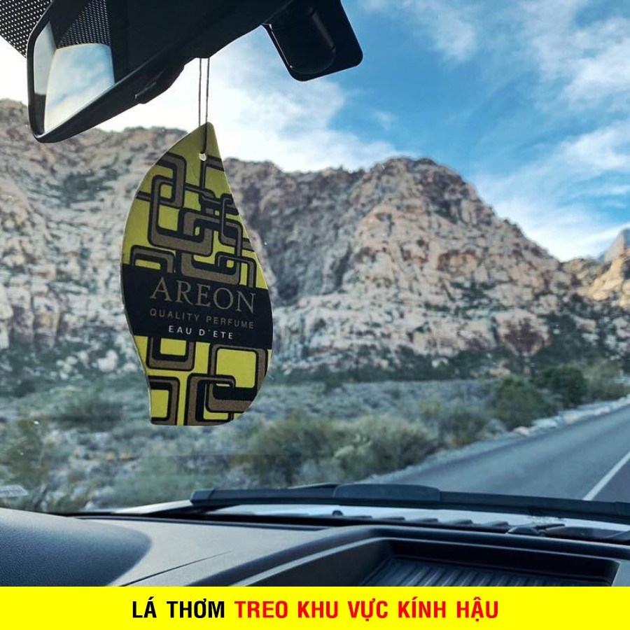 Lá Thơm treo Xe Ô Tô AREON AMERICAN Nhập Khẩu Bulgaria Khử mùi hôi xe, thơm phòng hiệu quả