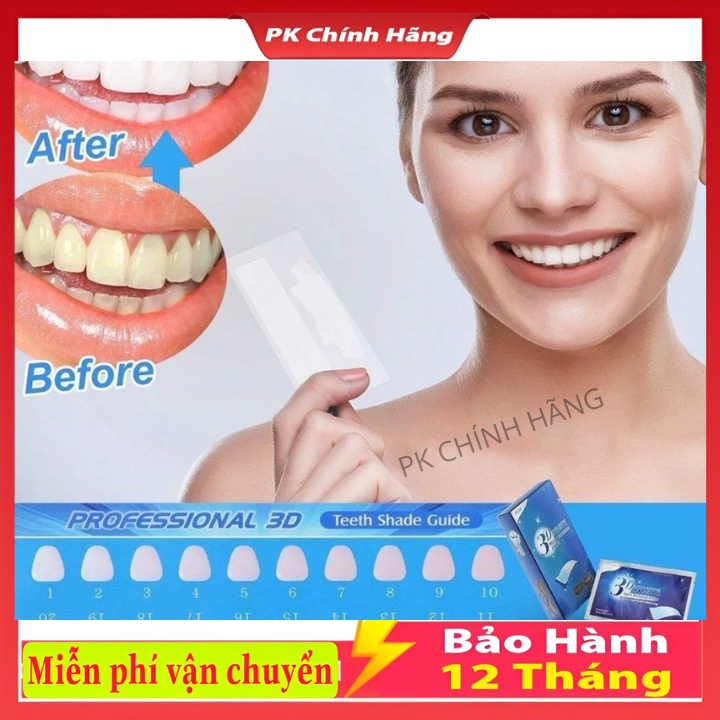 Miếng dán trắng răng tiện lợi 3D 5D White Teeth Whitening Strips