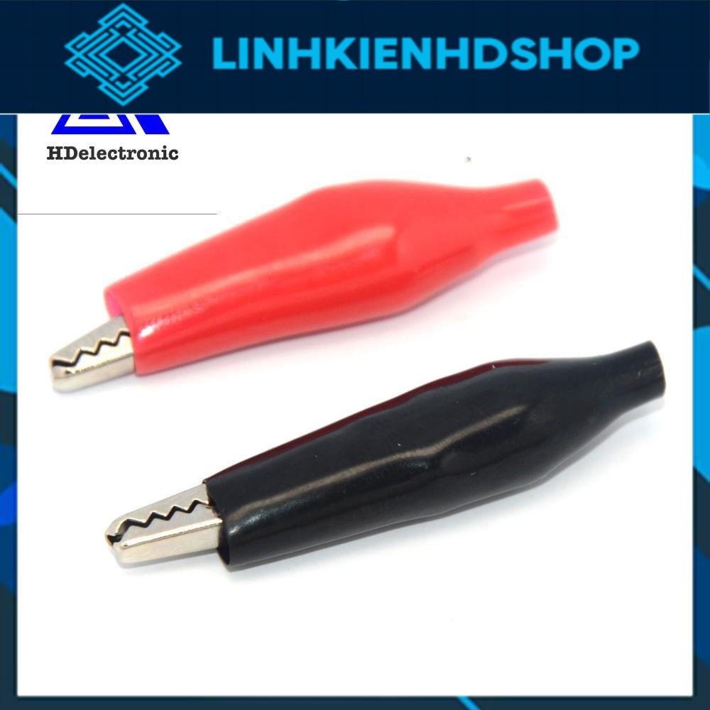 Kẹp Cá Sấu Nhiều Kích Thước 2.8Cm 3.5Cm 4.5CM - 1 Cặp Đỏ Đen