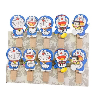 Sét 10 kẹp hình doremon + dây, dễ thương