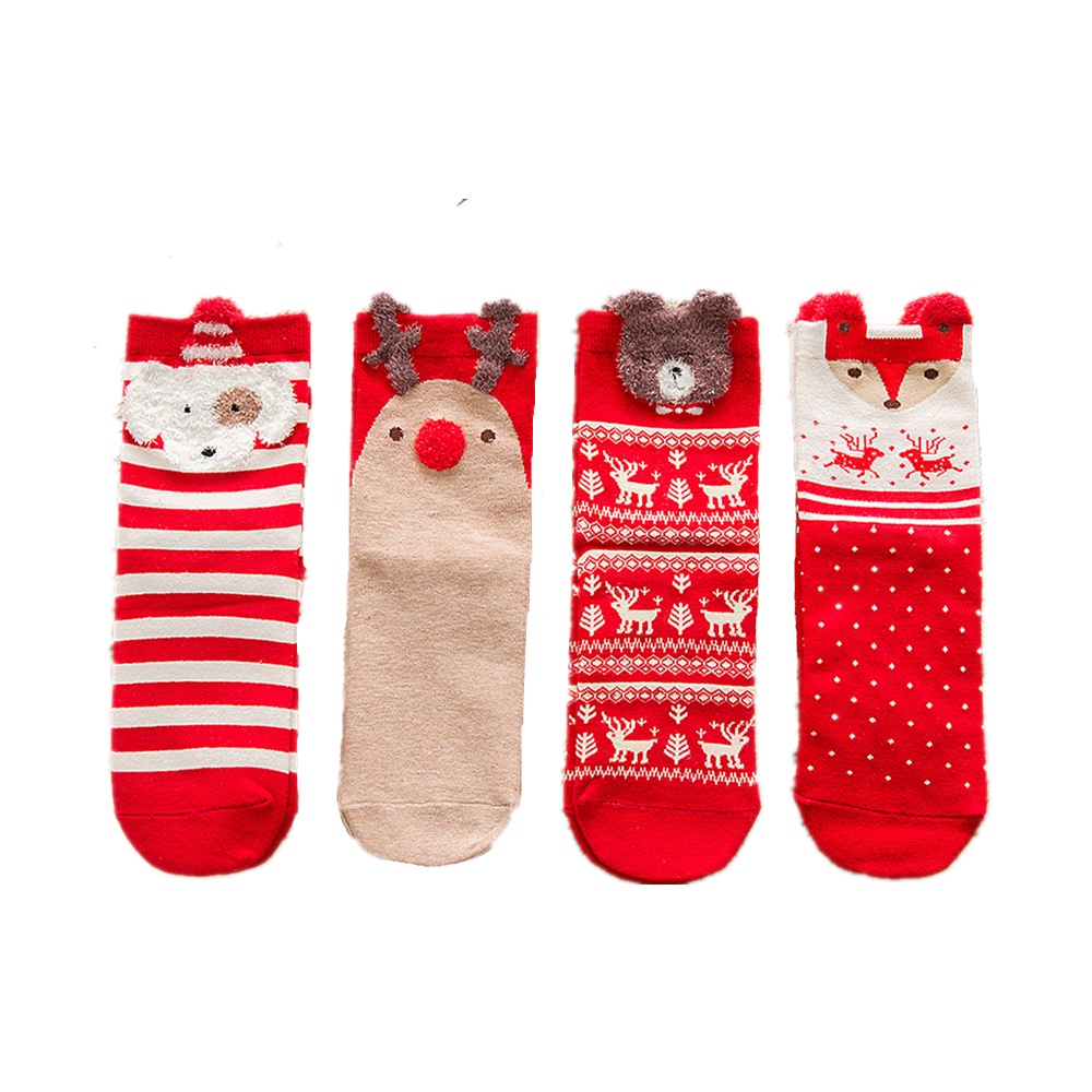 Vớ WAFNHA D658 thiết kế Giáng Sinh xinh xắn đáng yêu dành cho nữ