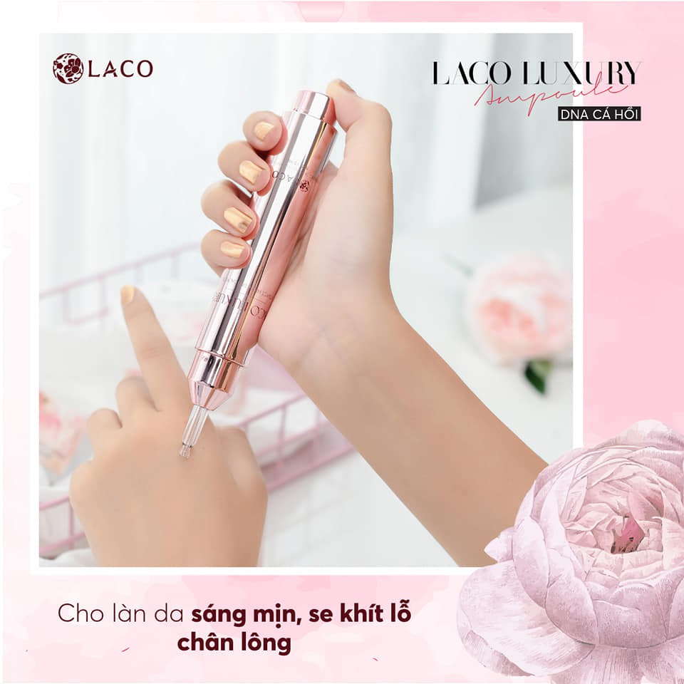 Serum Ampoule DNA Cá Hồi Laco Luxury - Giúp dưỡng ẩm sâu, da trắng sáng (tuýp 15ml)