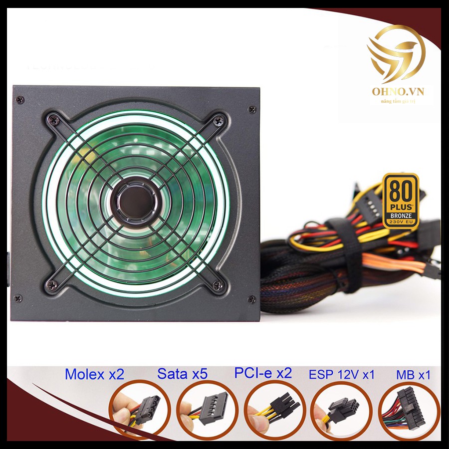 Bộ Nguồn Máy Tính Vision RB600-RGB 600W (4+4pin, 2x 6+2pin) Nguồn Máy Tính PC Công Suất Thực Chính Hãng - OHNO Việt Nam | BigBuy360 - bigbuy360.vn