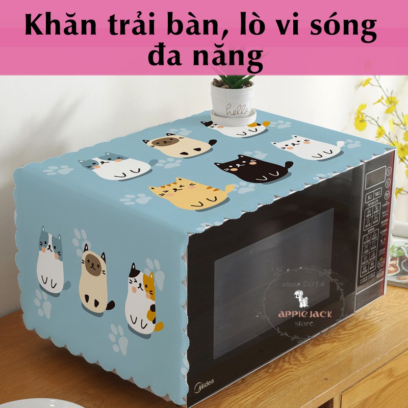 [SẴN-ĐẸP] Khăn trải bàn, phủ bàn trà trang trí phòng khách, lò vi sóng, máy giặt, tủ lạnh, mẫu mới nhất