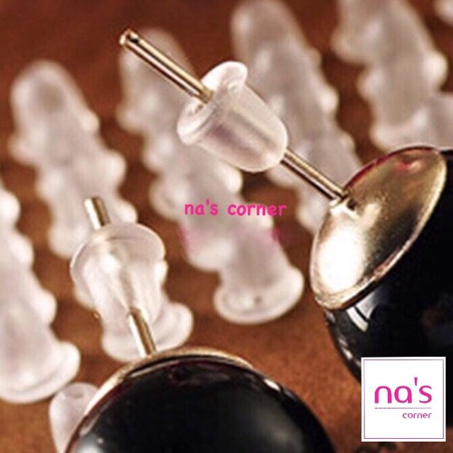 10 chốt bông tai (5 đôi) chốt khoá đuôi khuyên tai hoa tai