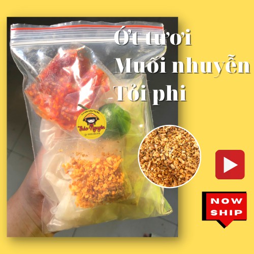 Bánh tráng dẻo ớt tươi siêu cay hành/ tỏi phi
