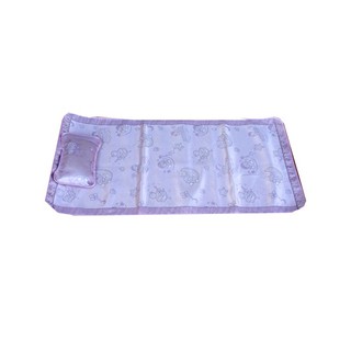 CHIẾU LỤA MÙA HÈ CHO BÉ KÈM GỐI (60CM X 120CM)