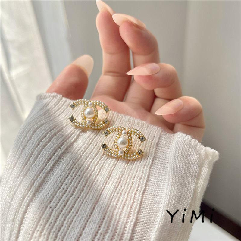 Bông Tai Đính Ngọc Trai Nhân Tạo Thời Trang Cho Nữ