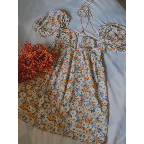 ĐẦM BABYDOLL THIẾT KẾ CUT OUT BUỘC CỔ FLOREST DRESS