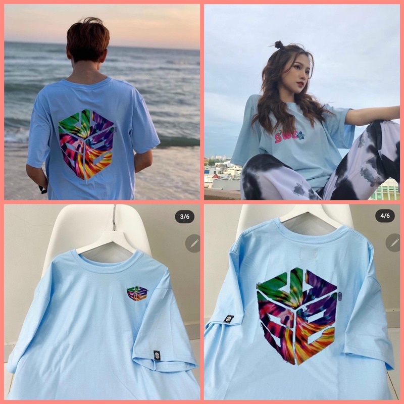 Áo thun tay lỡ from rộng dưới 70kg