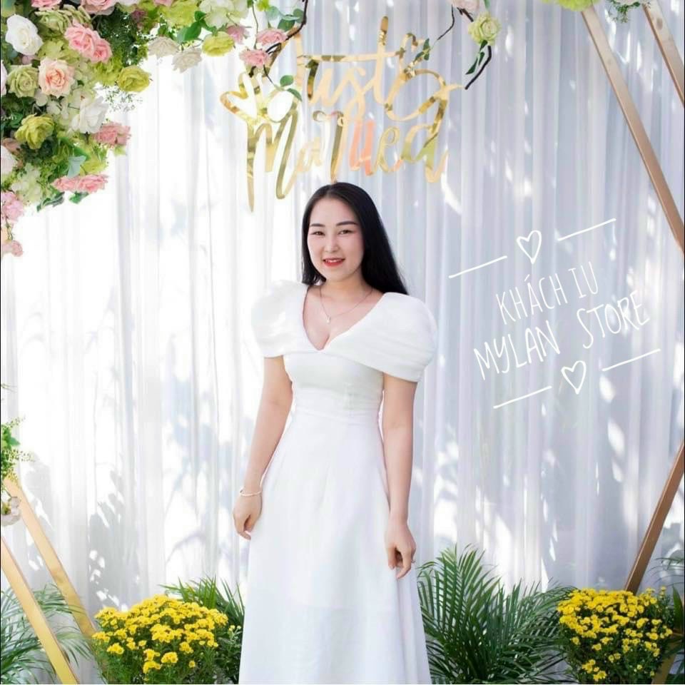 Váy dự tiệc chất Tafta nhập cao cấp Đầm thiết kế co giãn nhẹ 2682914