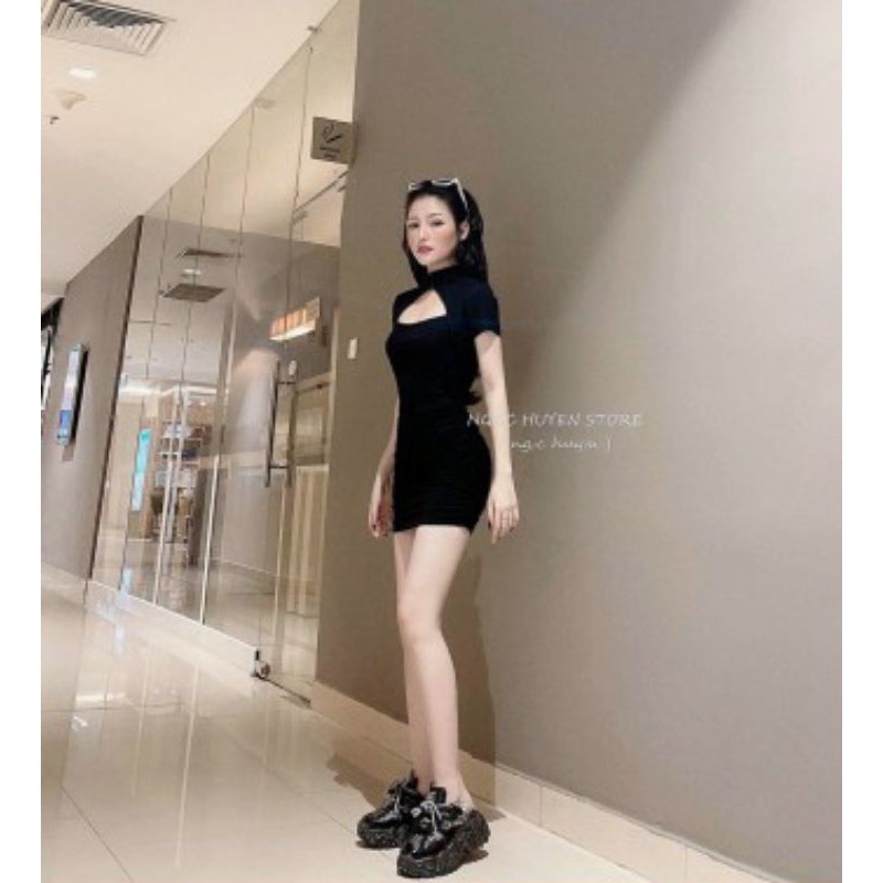 ĐẦM BODY CỔ TÀU KHOÉT
