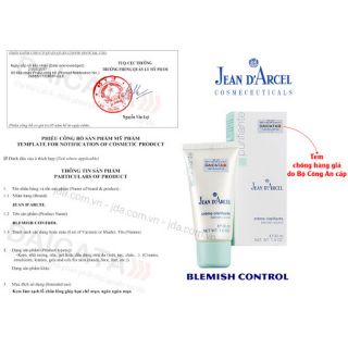 Kem làm giảm mụn nhanh Blemish Control Jean D’Arce 30ml- công ty chính hãng
