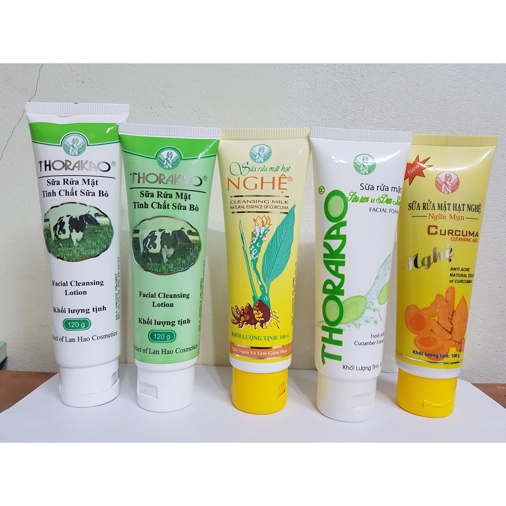 Thorakao - Sữa rửa mặt trắng da sữa bò Trắng -Xanh 120g | BigBuy360 - bigbuy360.vn