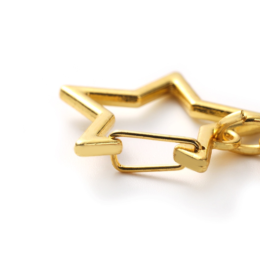 Móc Khóa Kim Loại Hình Ngôi Sao Năm Cánh 8 Cánh diy