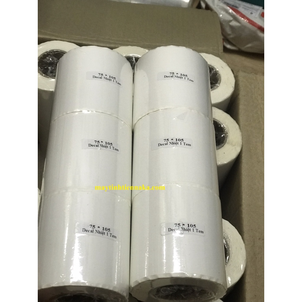 Tem nhiệt 75x105 mm, decal 7.5 x 10.5 cm in đơn bưu cục Best