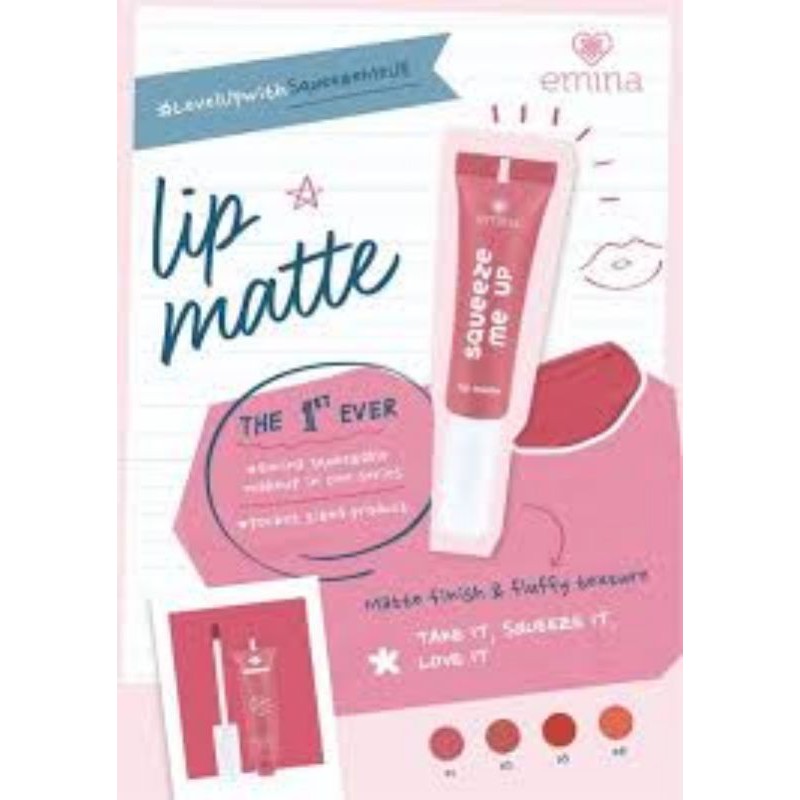 (Hàng Mới Về) Son Môi Emina 8ml Màu Lì Quyến Rũ | BigBuy360 - bigbuy360.vn