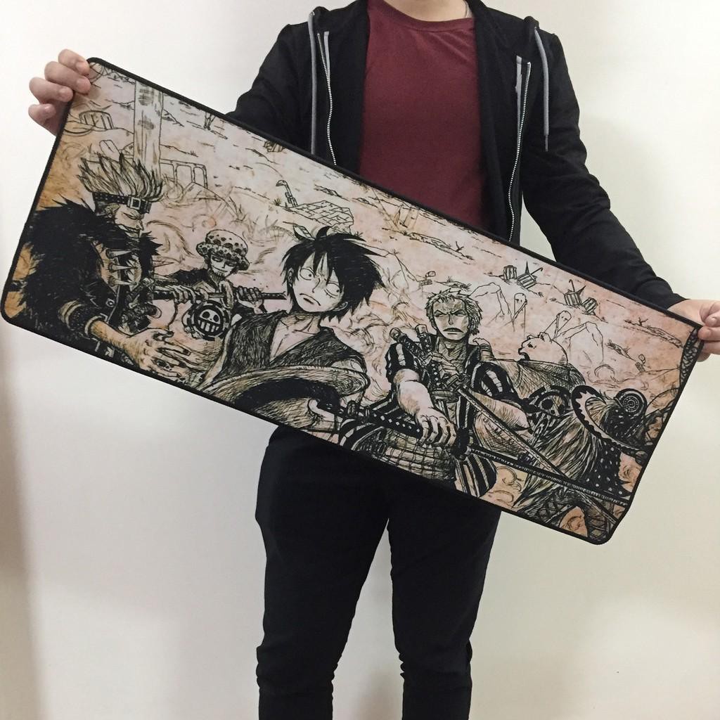 Lót chuột cỡ lớn dành cho game thủ 70x30 cm - mẫu luffy không màu Xgamingstore -dc4104